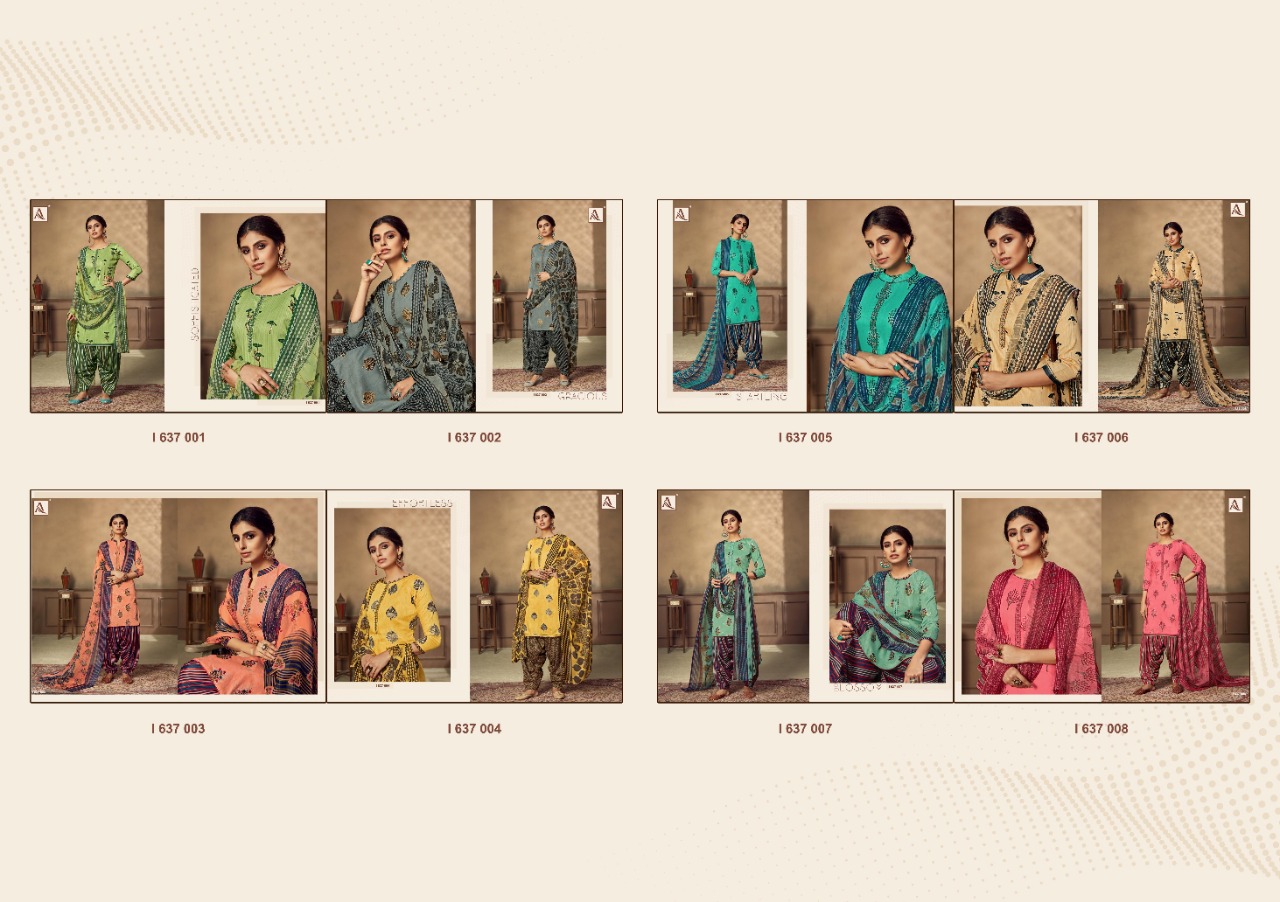 Alok Presents Avnaaz  Designer Dress Material