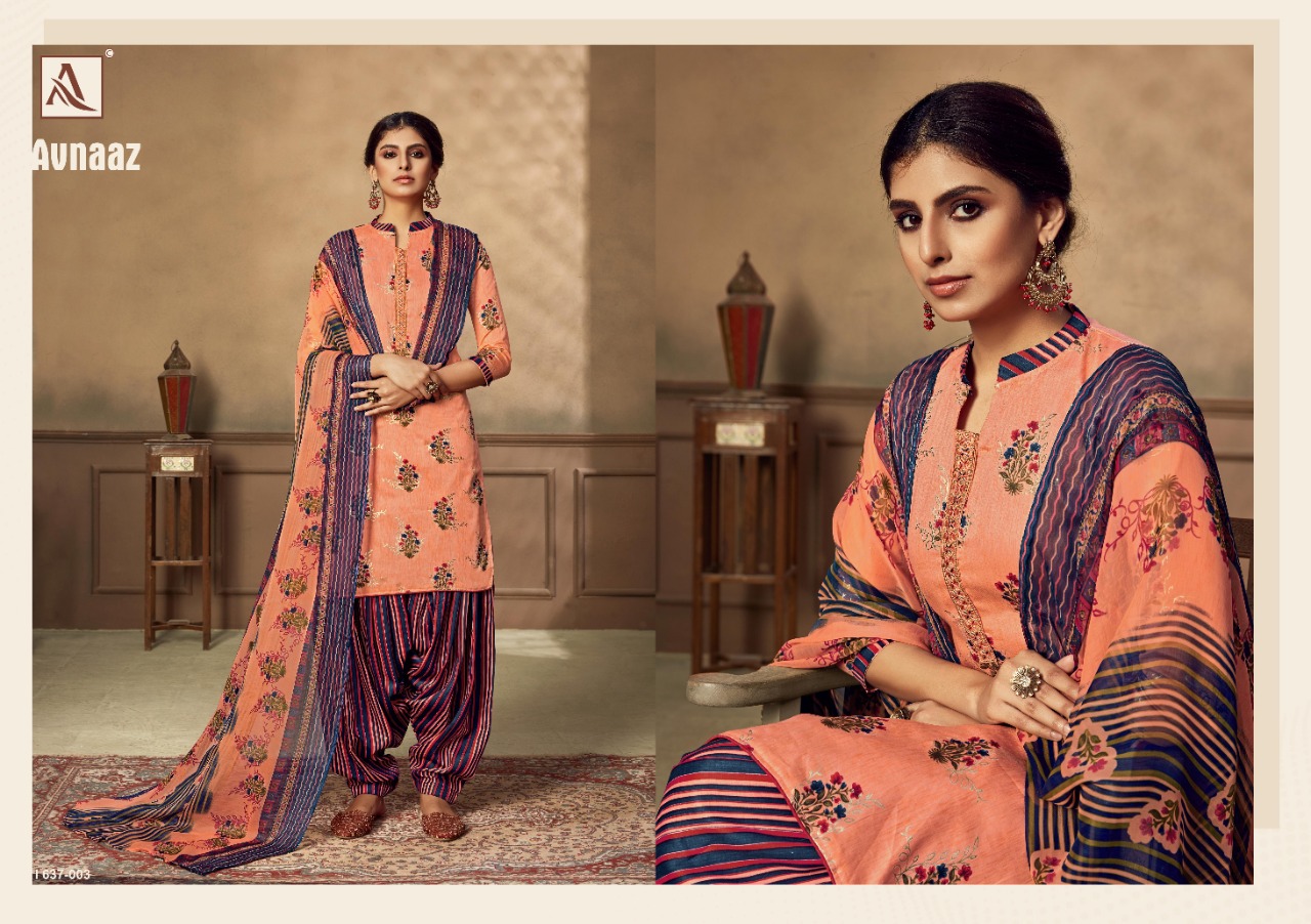 Alok Presents Avnaaz  Designer Dress Material