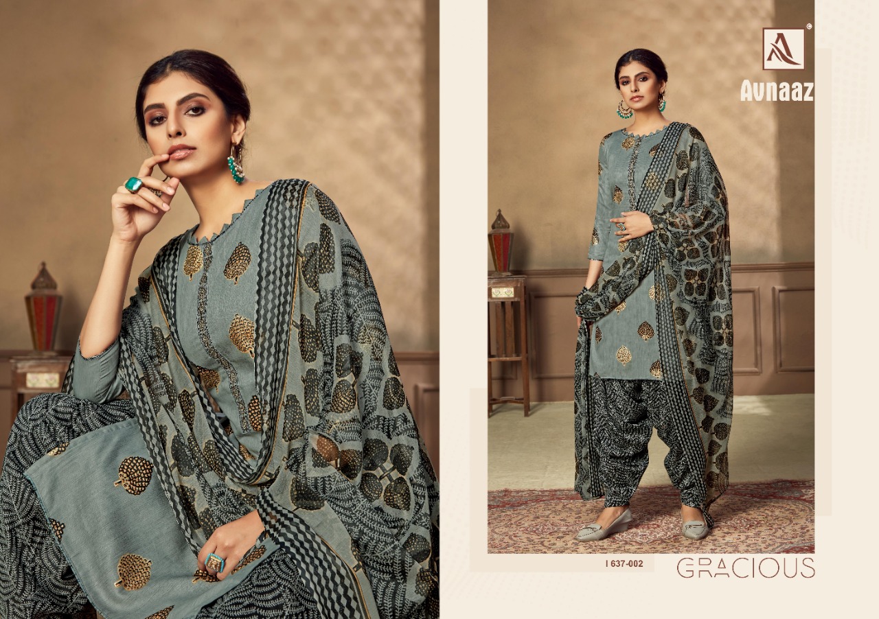 Alok Presents Avnaaz  Designer Dress Material