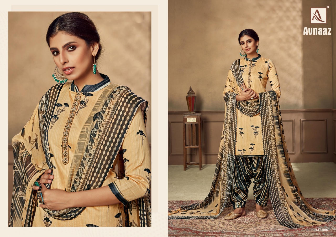 Alok Presents Avnaaz  Designer Dress Material