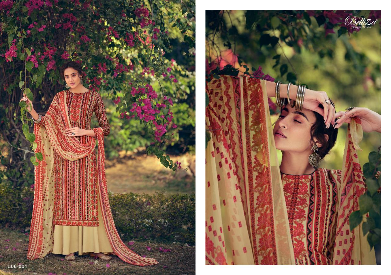 Belliza Presents Zohra Designer Dress Material