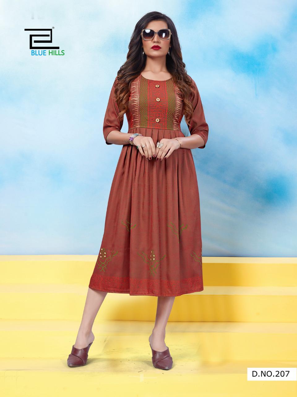 Blue Hills  Presents Trend Vol 5  Long Kurtis Collection