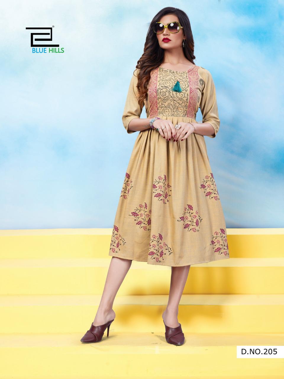 Blue Hills  Presents Trend Vol 5  Long Kurtis Collection
