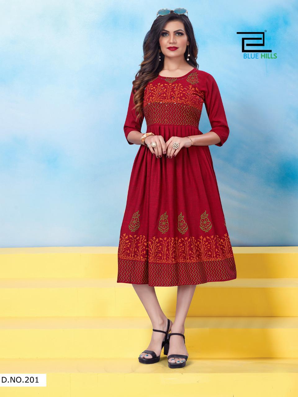 Blue Hills  Presents Trend Vol 5  Long Kurtis Collection