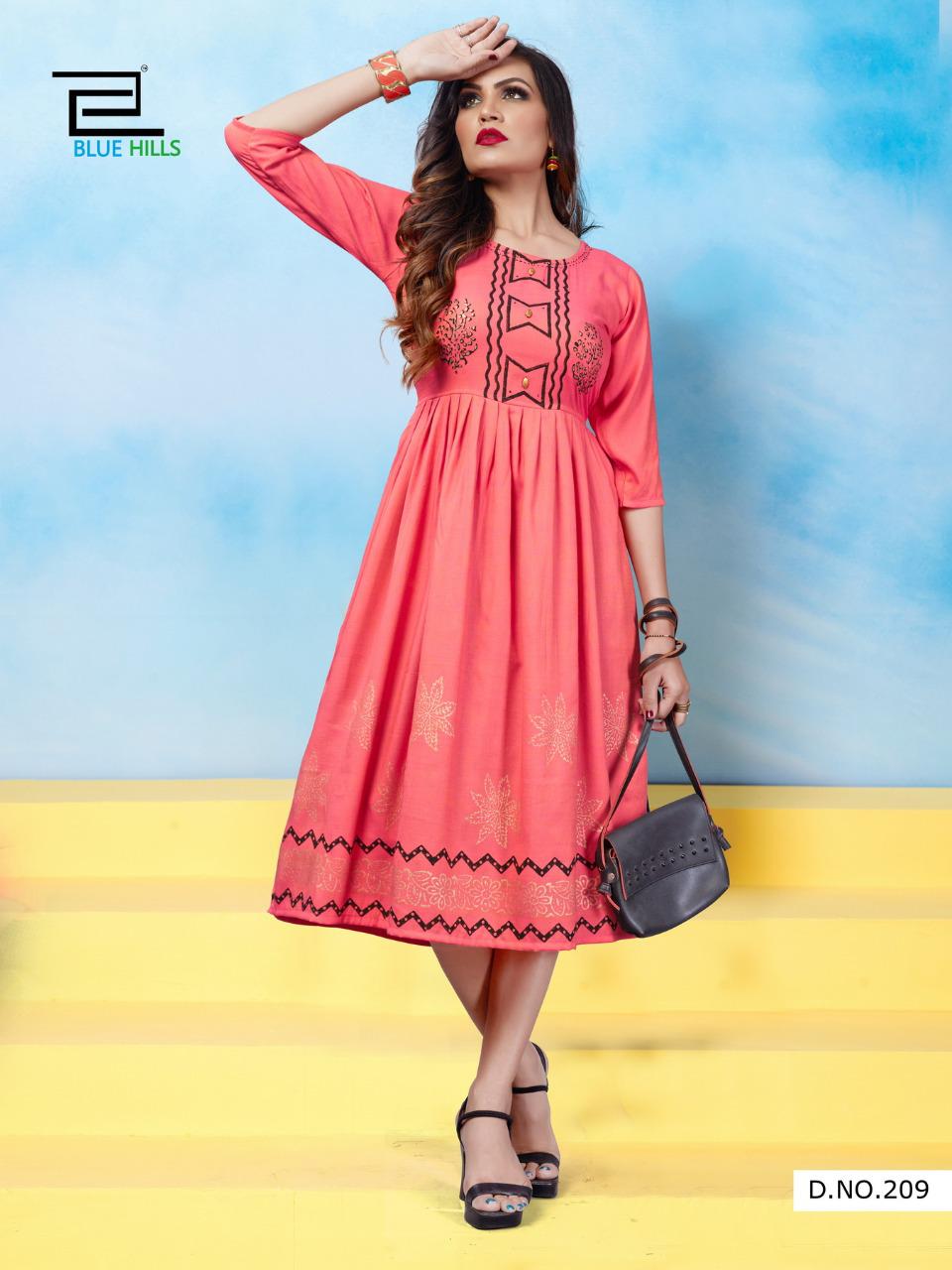 Blue Hills  Presents Trend Vol 5  Long Kurtis Collection