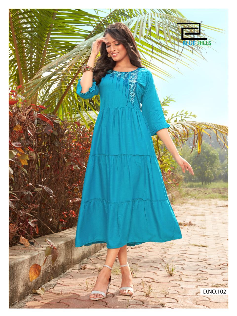 Blue Hils  Presents  Celebration Vol 1 Designer Kurtis Collection