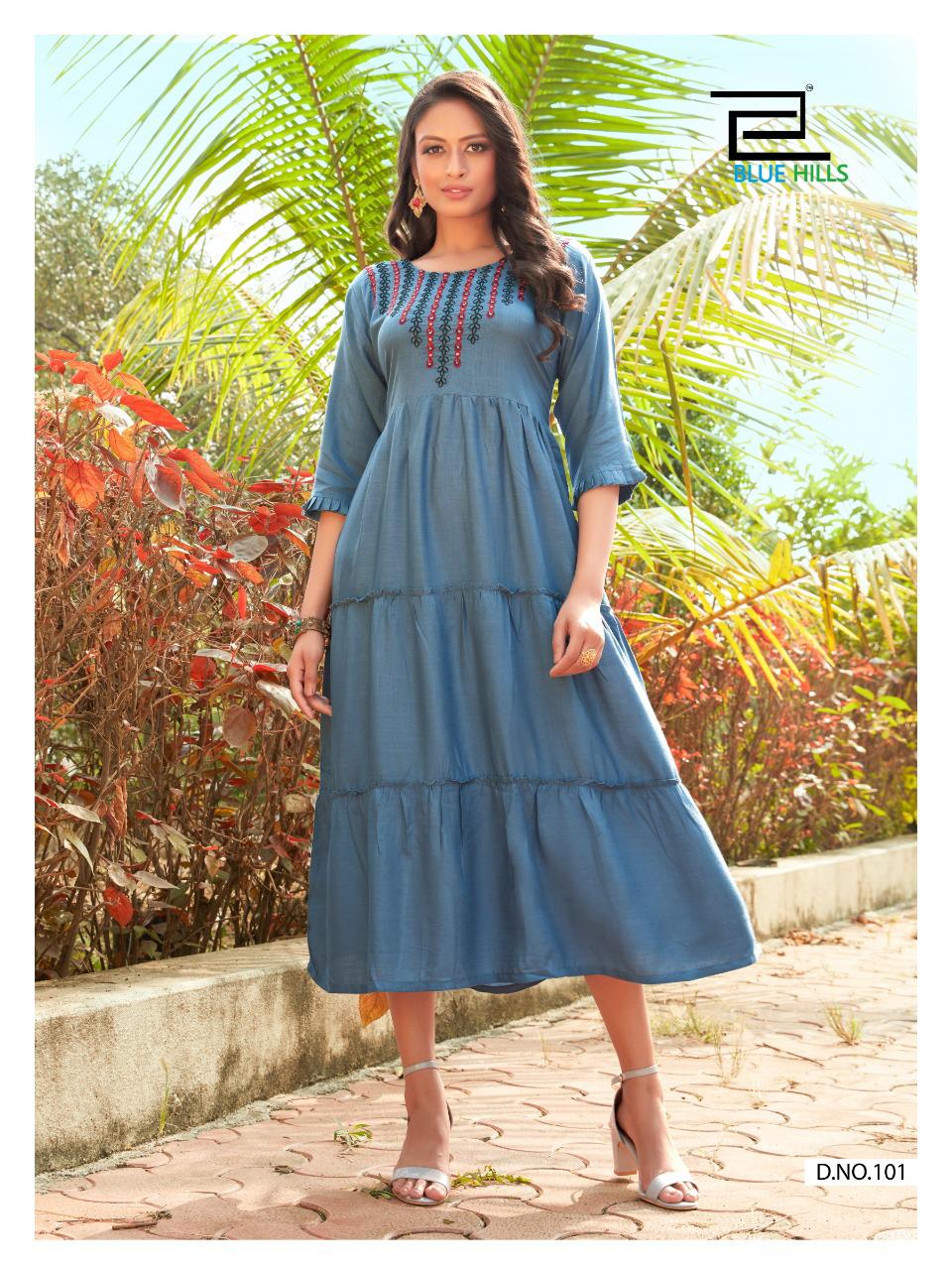 Blue Hils  Presents  Celebration Vol 1 Designer Kurtis Collection