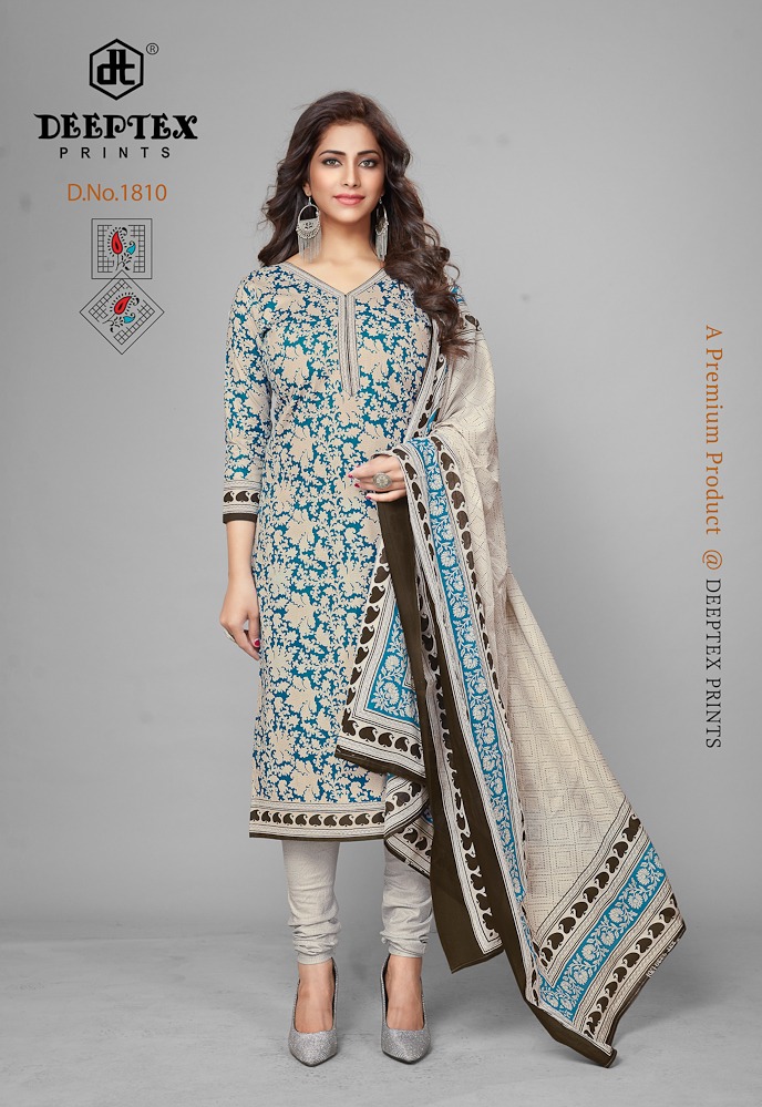 Deeptex  Presents  Chiefguest  Vol 18   Cotton Dress Material