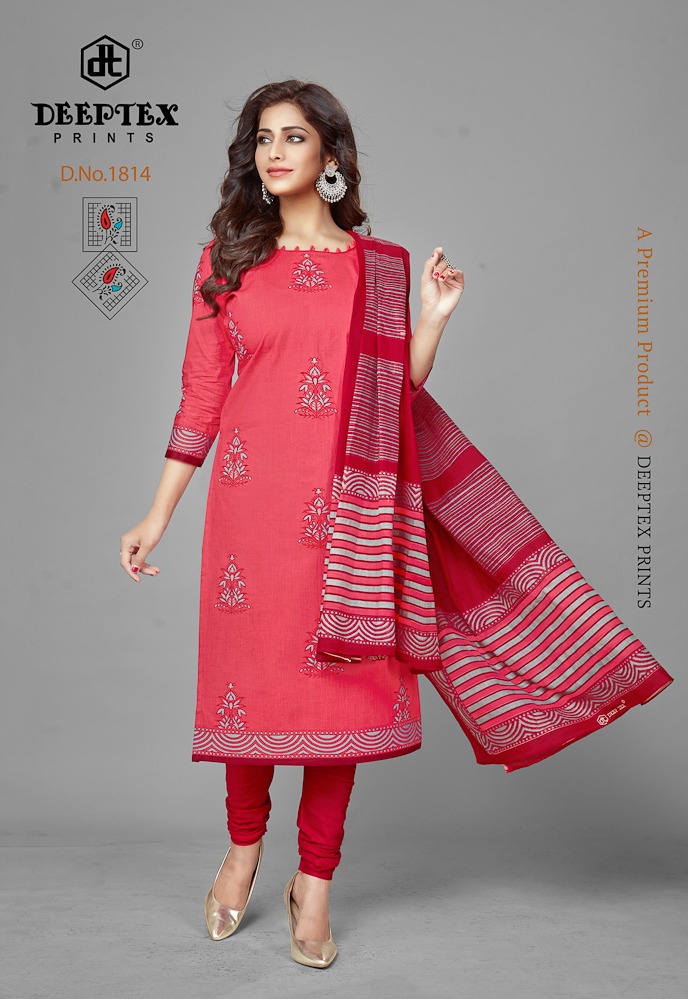 Deeptex  Presents  Chiefguest  Vol 18   Cotton Dress Material