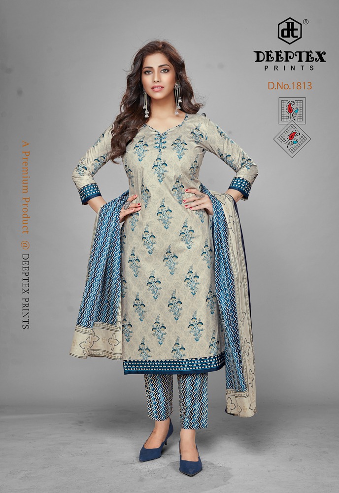 Deeptex  Presents  Chiefguest  Vol 18   Cotton Dress Material