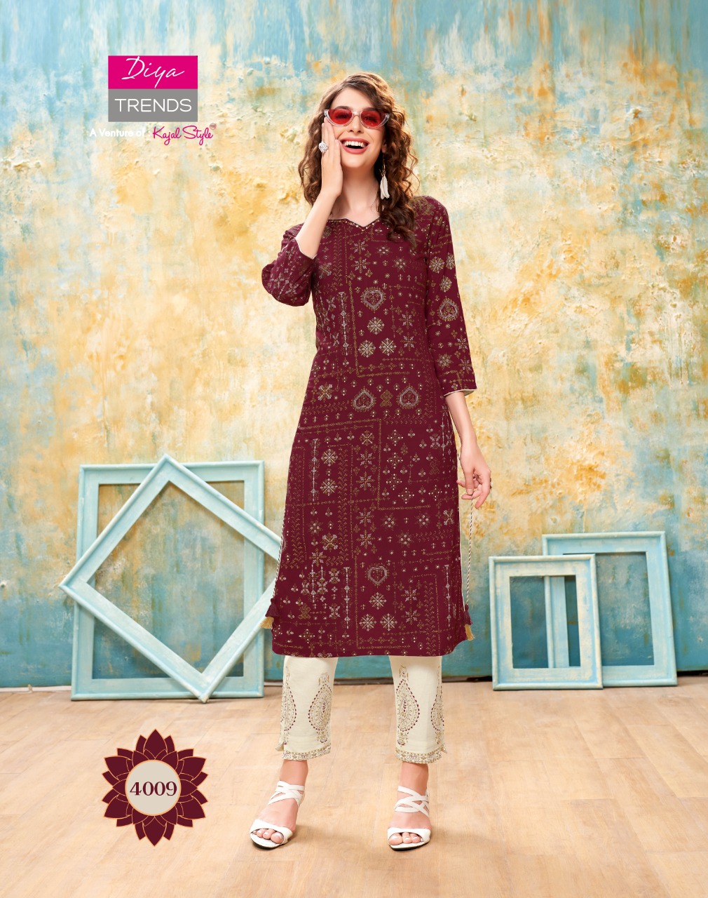 Diya Trends Presents Forever Vol 4  Kurti With Bottom