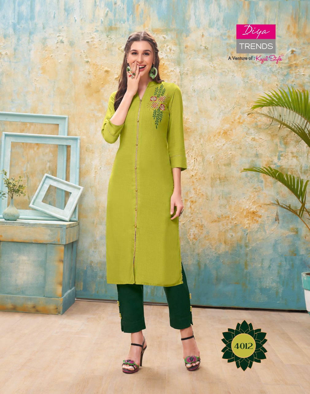 Diya Trends Presents Forever Vol 4  Kurti With Bottom