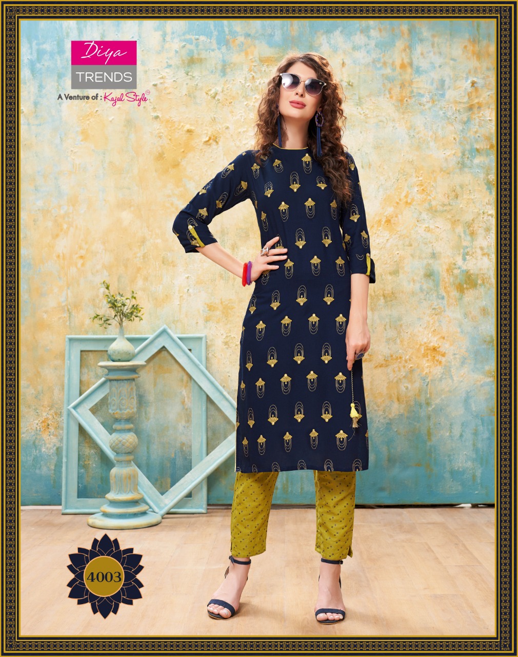 Diya Trends Presents Forever Vol 4  Kurti With Bottom