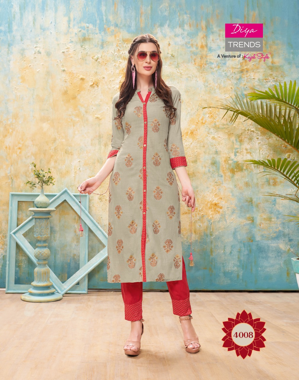 Diya Trends Presents Forever Vol 4  Kurti With Bottom