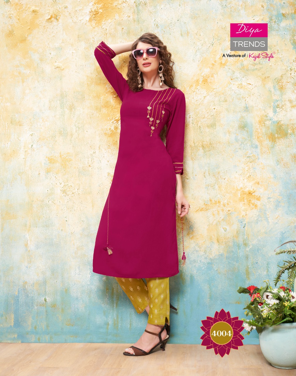 Diya Trends Presents Forever Vol 4  Kurti With Bottom