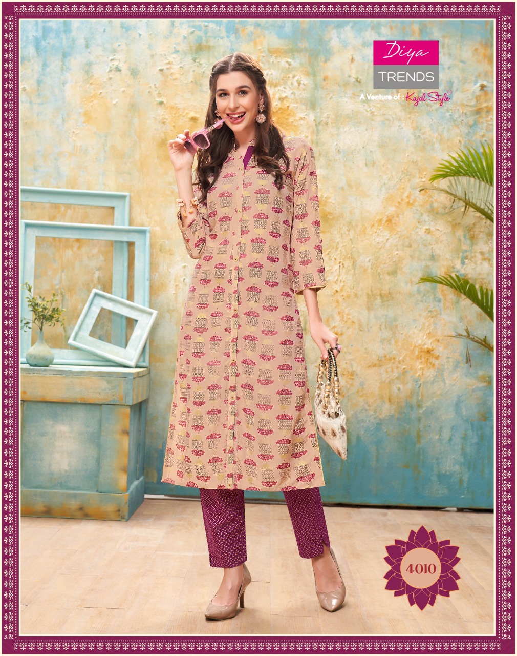 Diya Trends Presents Forever Vol 4  Kurti With Bottom