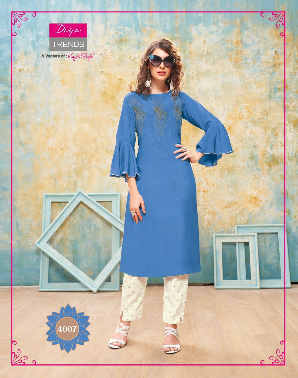 Diya Trends Presents Forever Vol 4  Kurti With Bottom