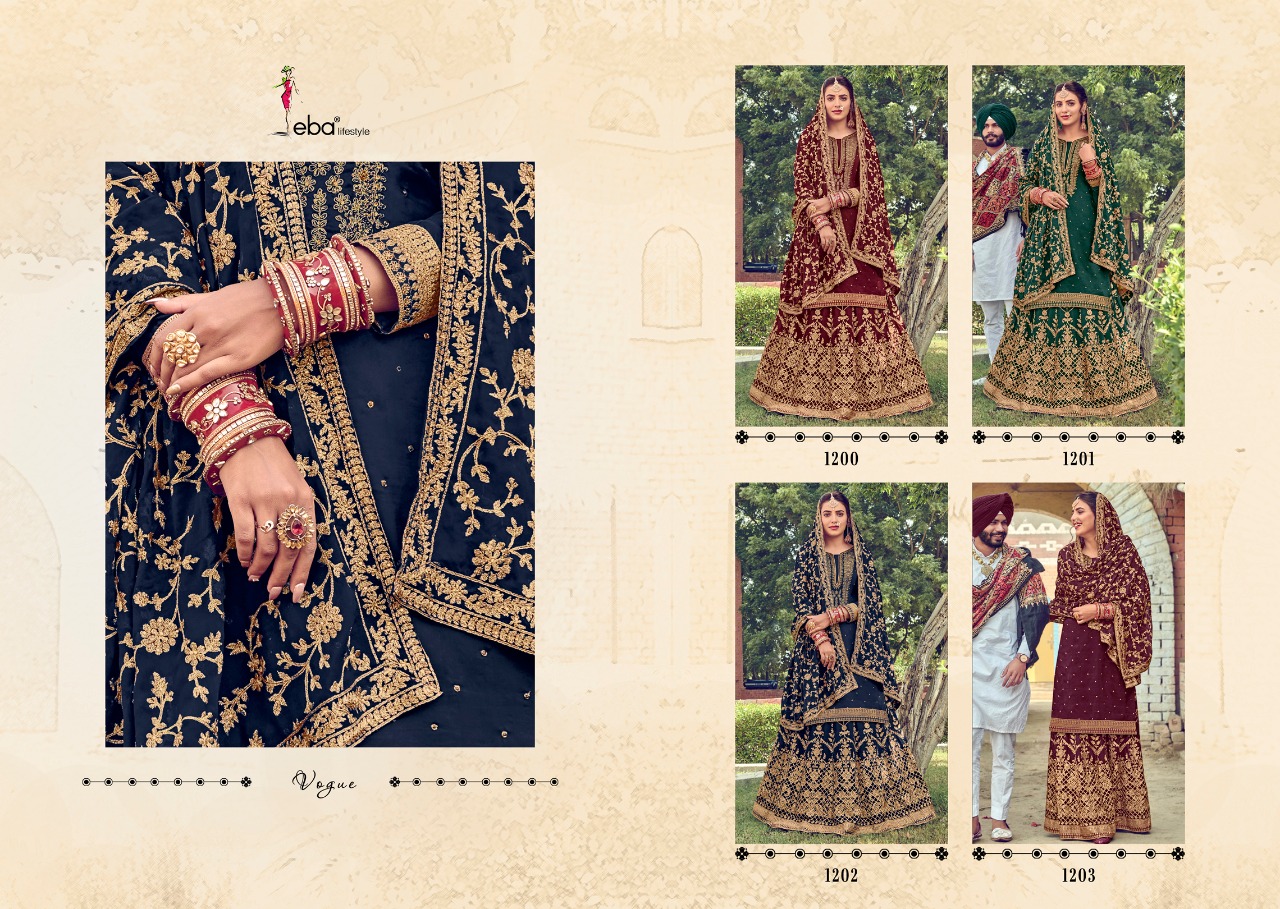 Eba Presents  Gulabi Rang Designer Salwar Suits Collection