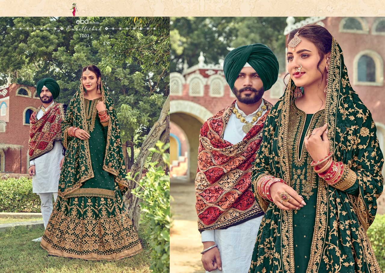 Eba Presents  Gulabi Rang Designer Salwar Suits Collection