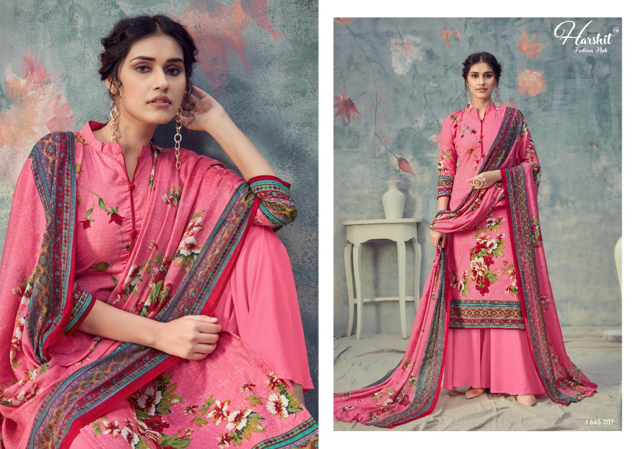 Harshit  Presents Sanjeeda Designer Dress Material