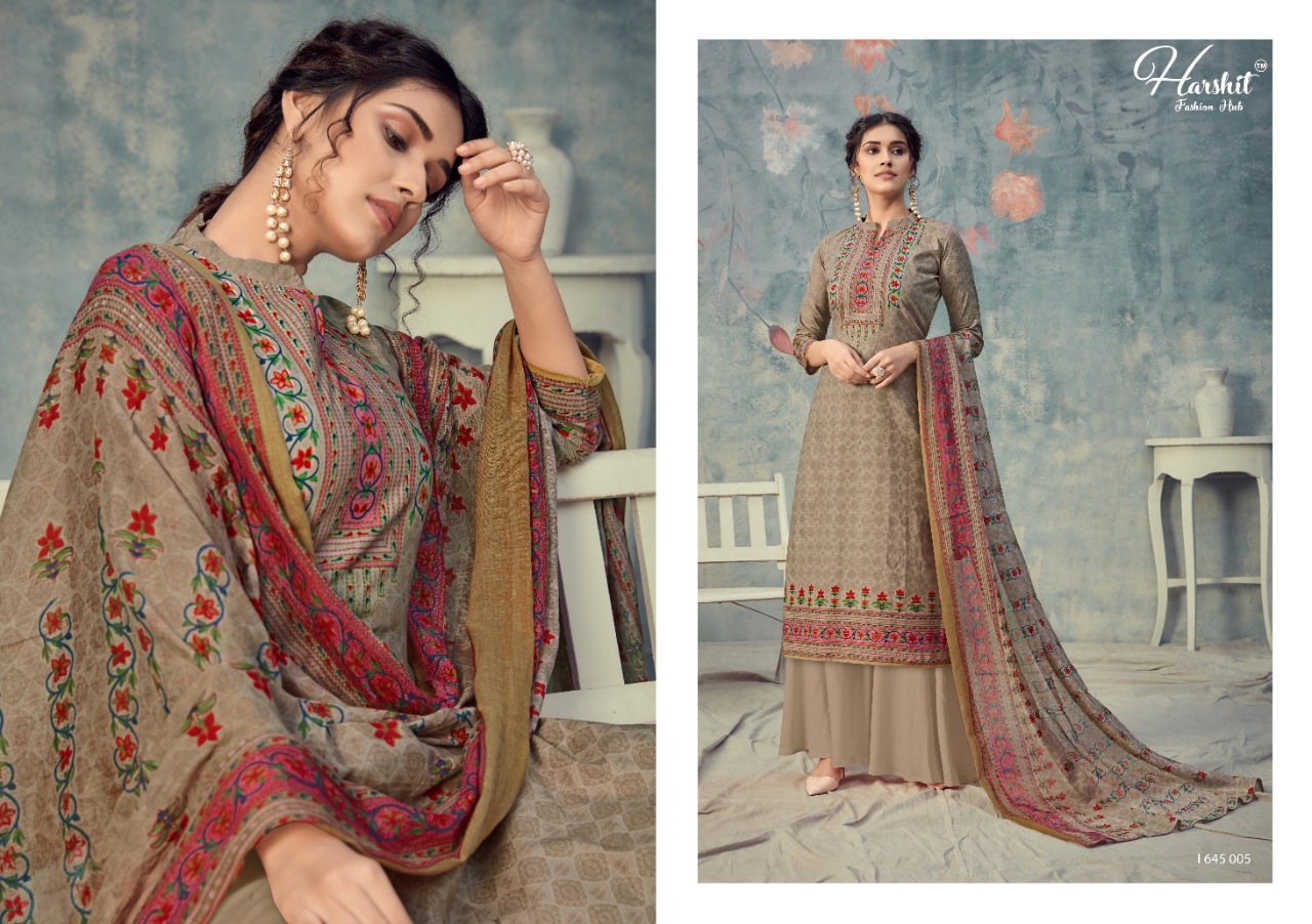 Harshit  Presents Sanjeeda Designer Dress Material