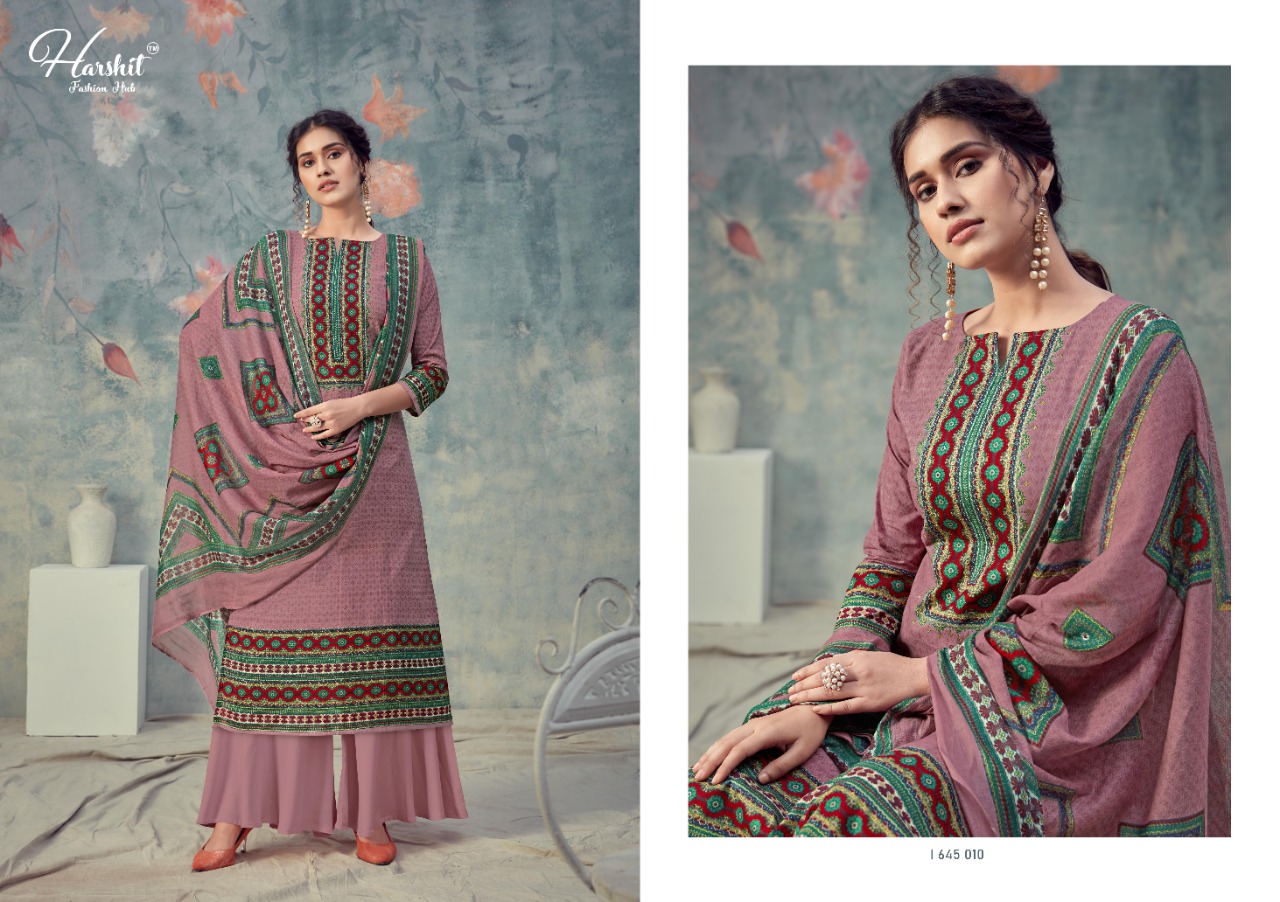 Harshit  Presents Sanjeeda Designer Dress Material