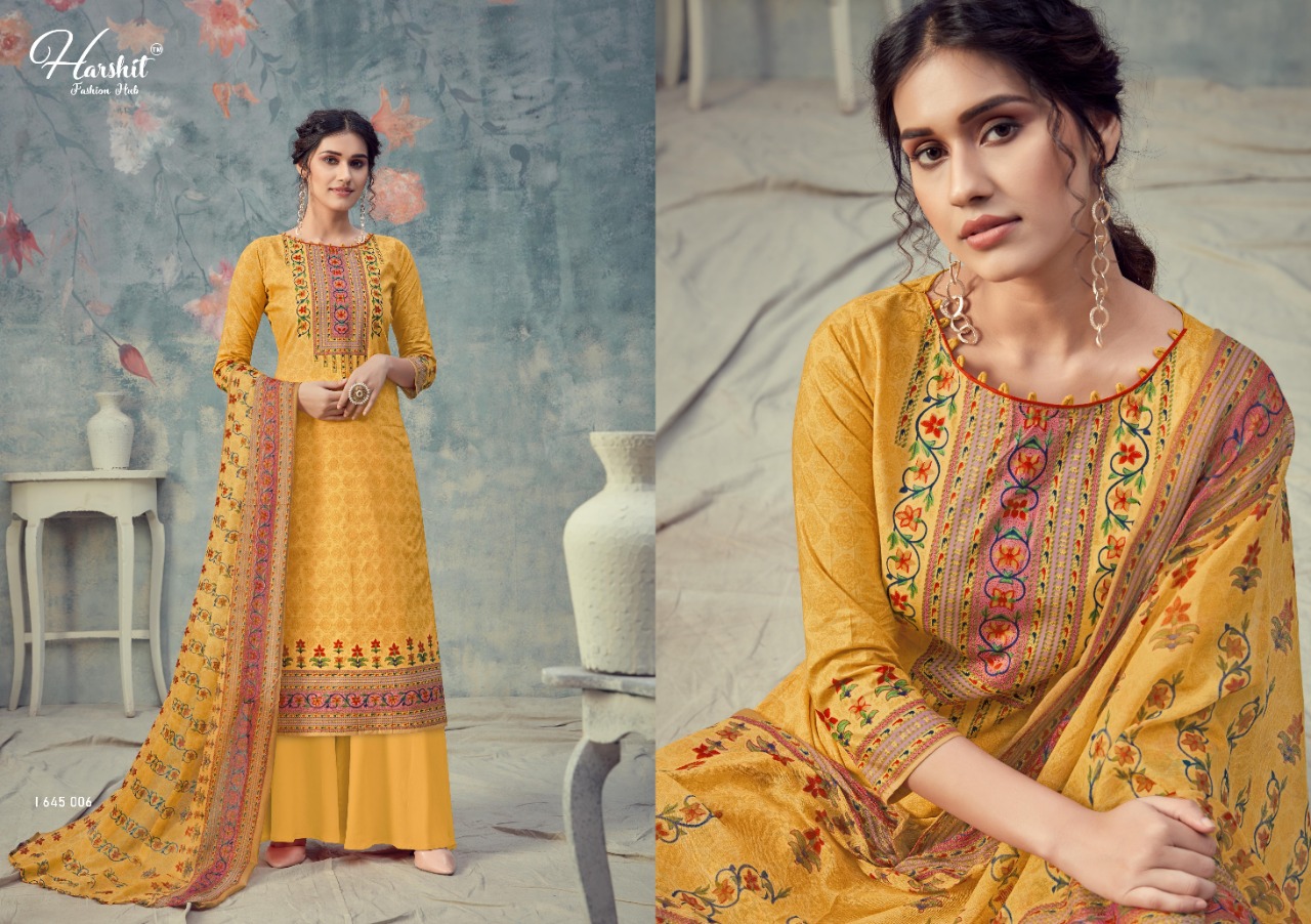 Harshit  Presents Sanjeeda Designer Dress Material