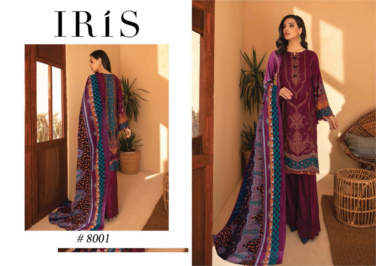 Iris Vol  8  Karachi Dress Materials