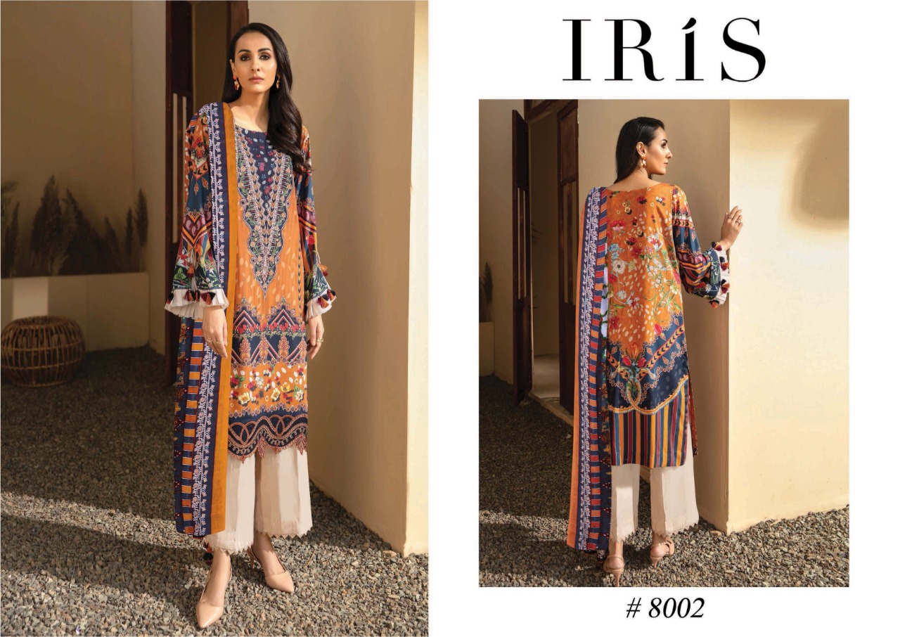Iris Vol  8  Karachi Dress Materials