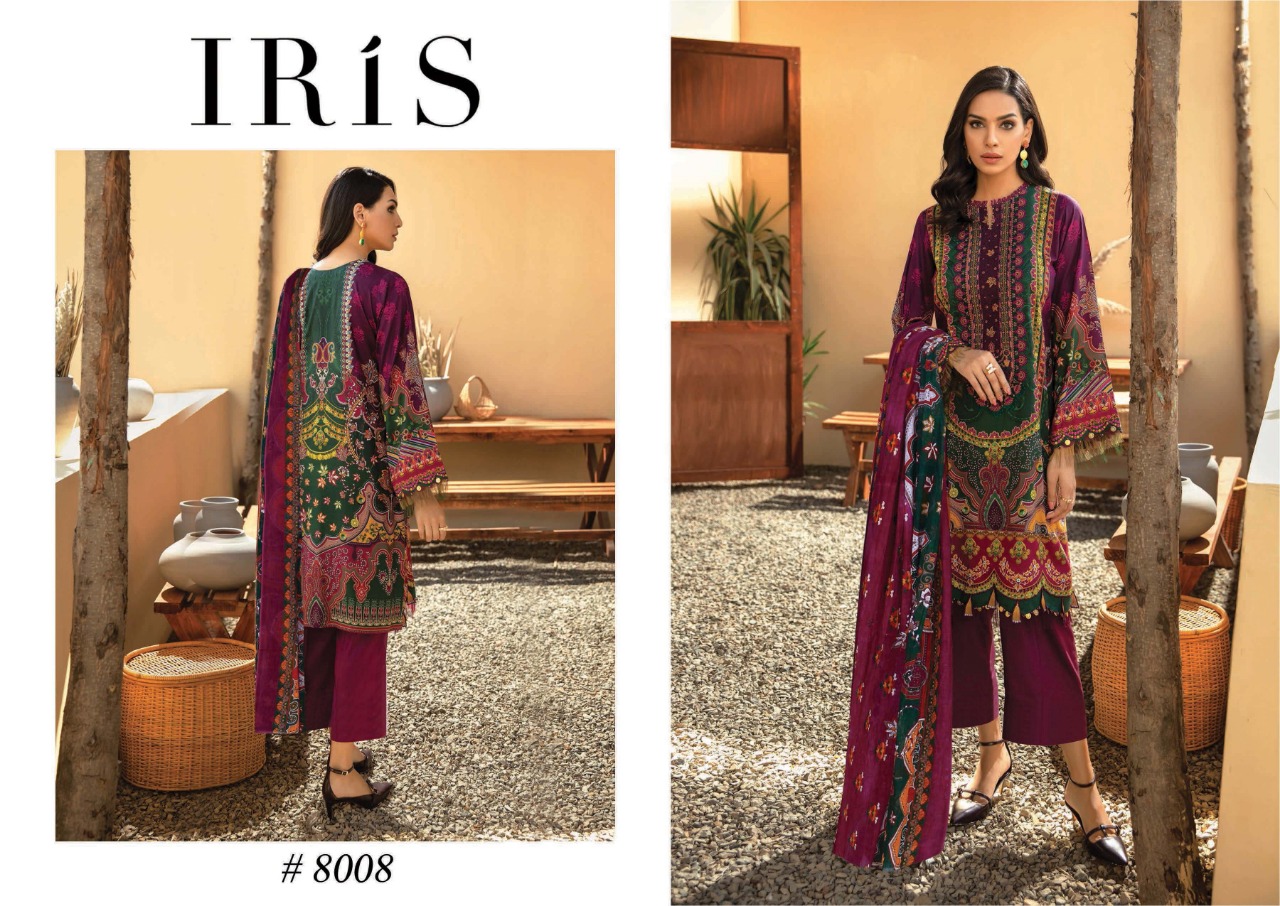 Iris Vol  8  Karachi Dress Materials