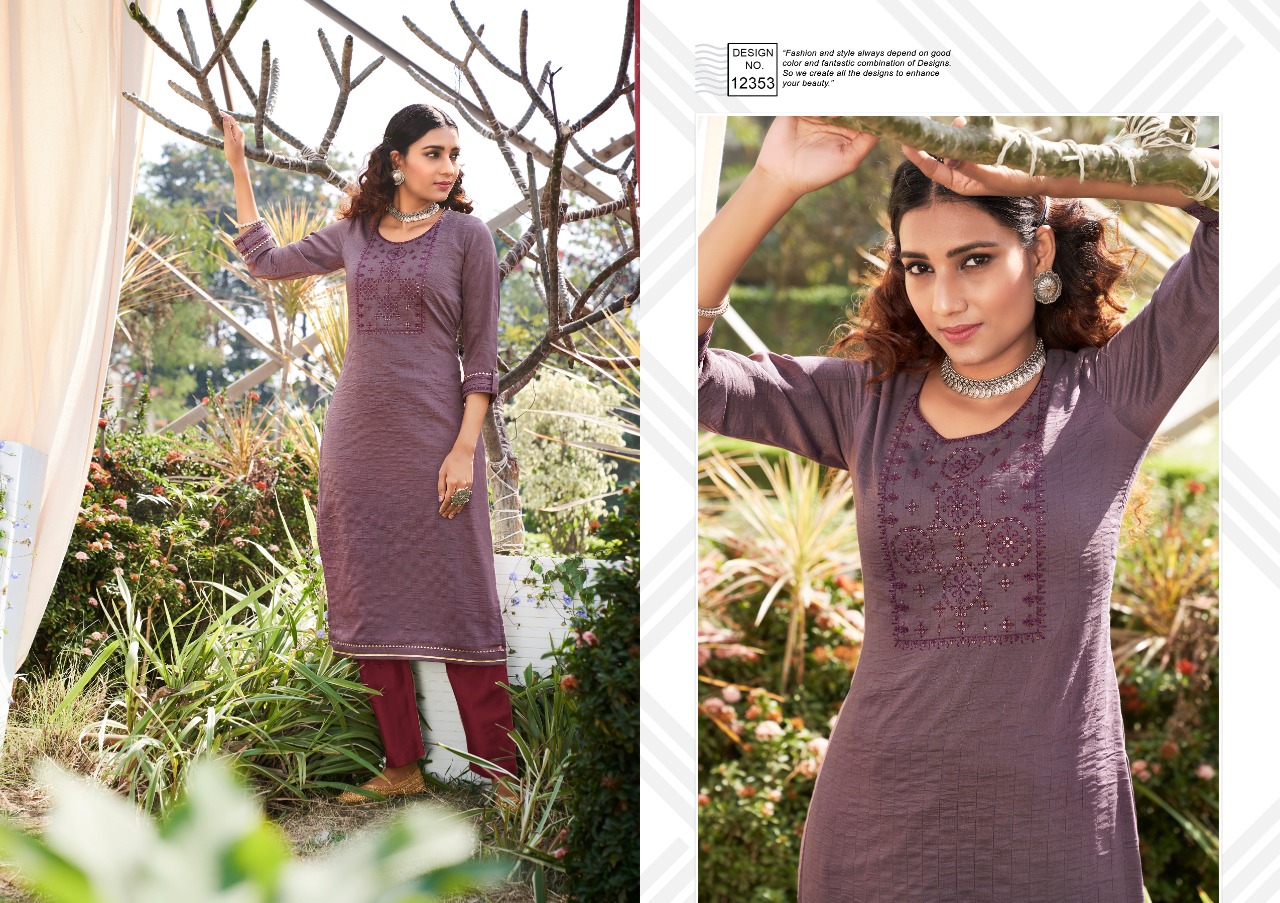 Kalaroop Presents  Kites  Designer Kurtis Collection