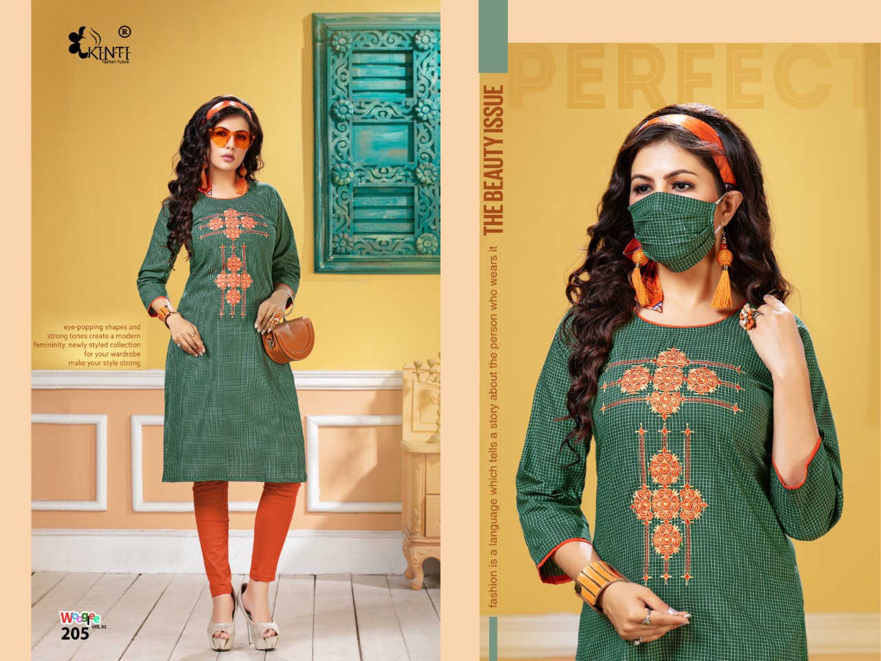 Kinti Presents Wooglee Vol 2 Casual Wear Kurti