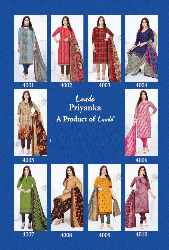 Laado Presents  Priyanka  Vol 4 Regular Wear Collection