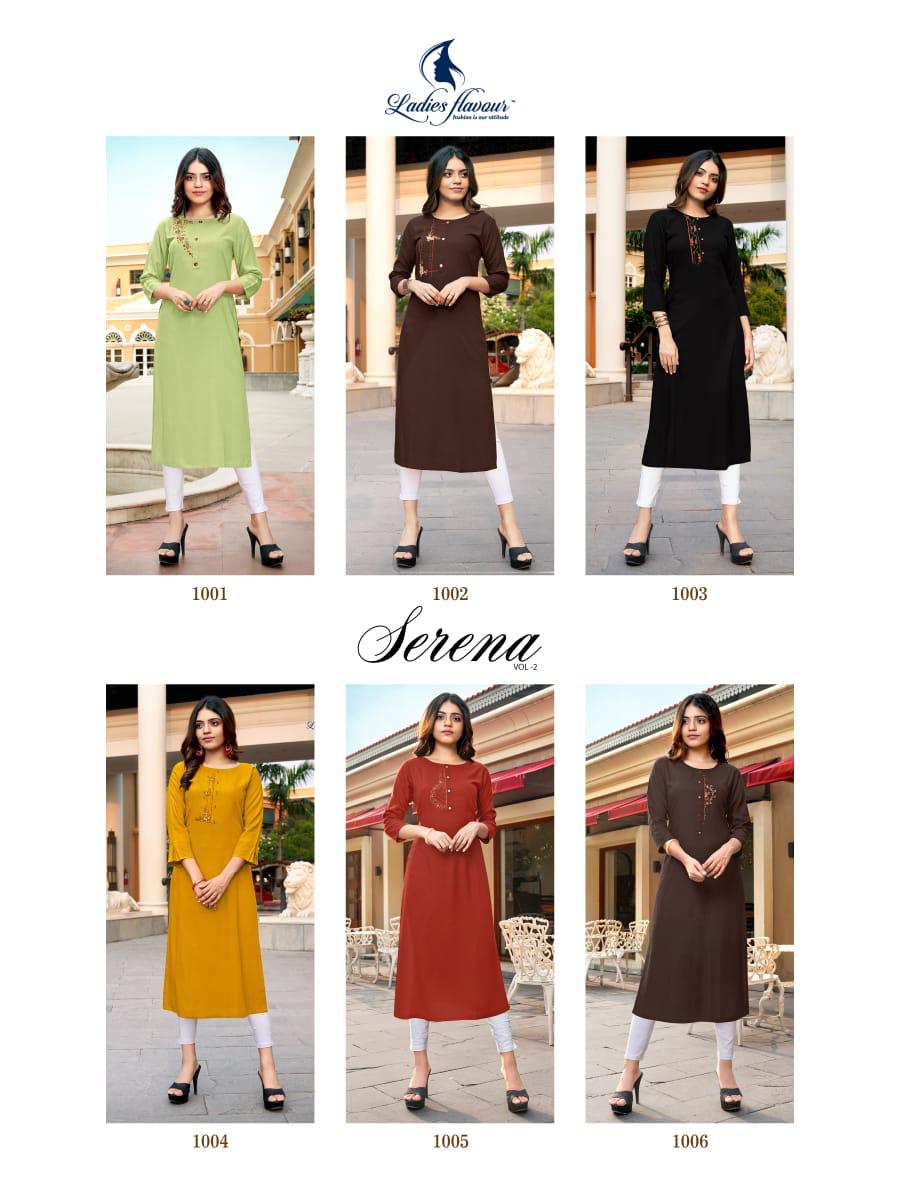 Ladies Flavour Presents  Serena Vol  2   Designer Kurtis Collection