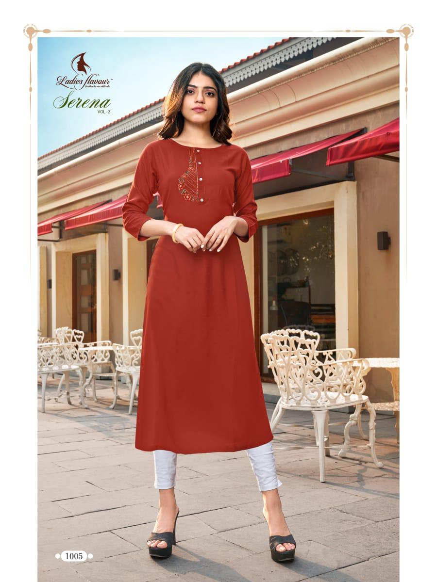 Ladies Flavour Presents  Serena Vol  2   Designer Kurtis Collection