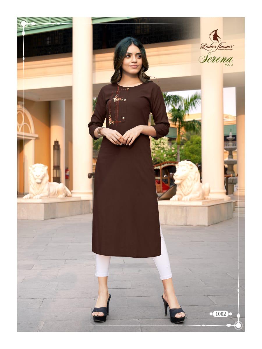 Ladies Flavour Presents  Serena Vol  2   Designer Kurtis Collection