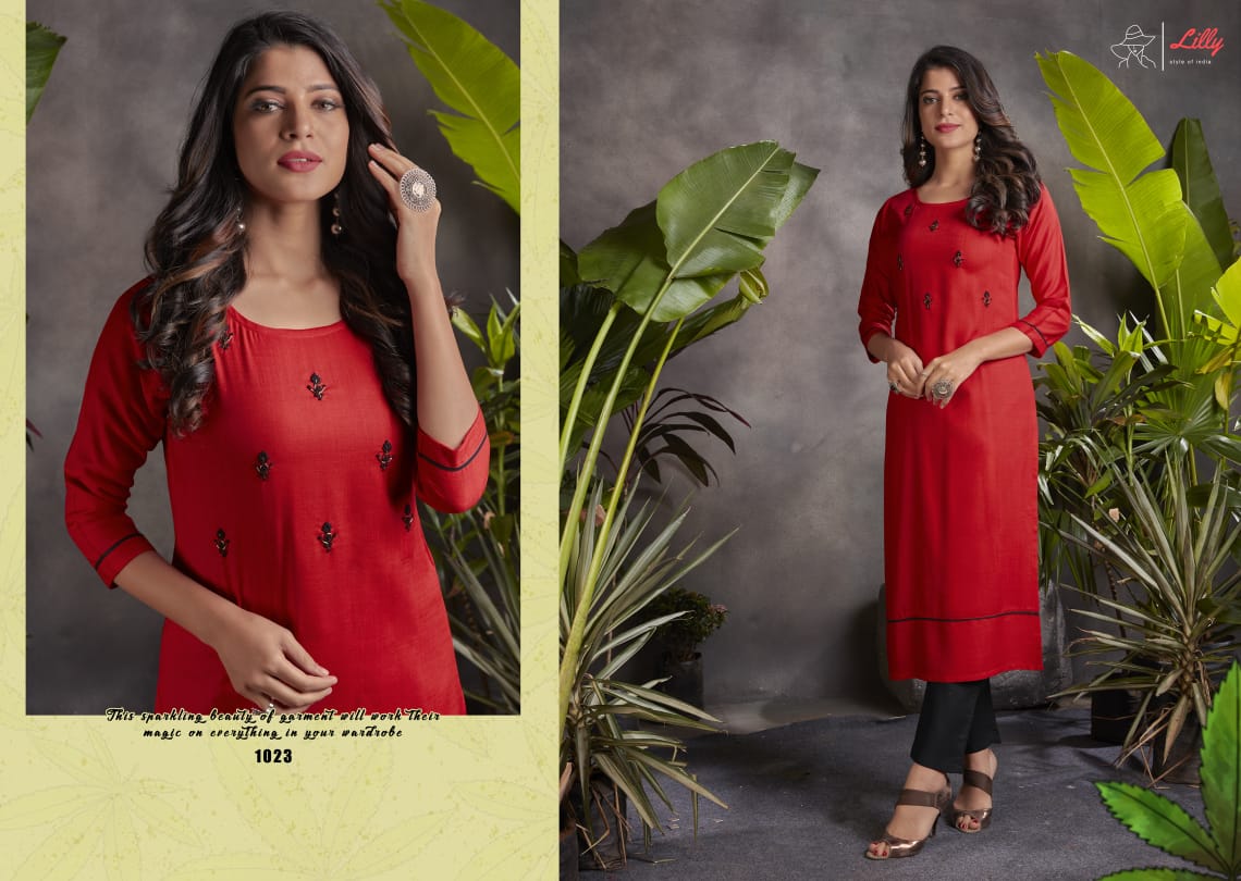 Lilly Presents Raj Shree Kurtis With Bottom