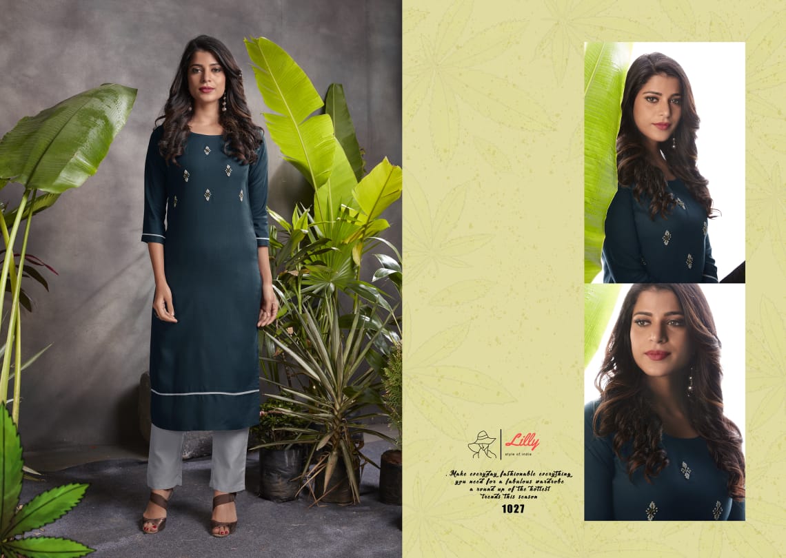 Lilly Presents Raj Shree Kurtis With Bottom
