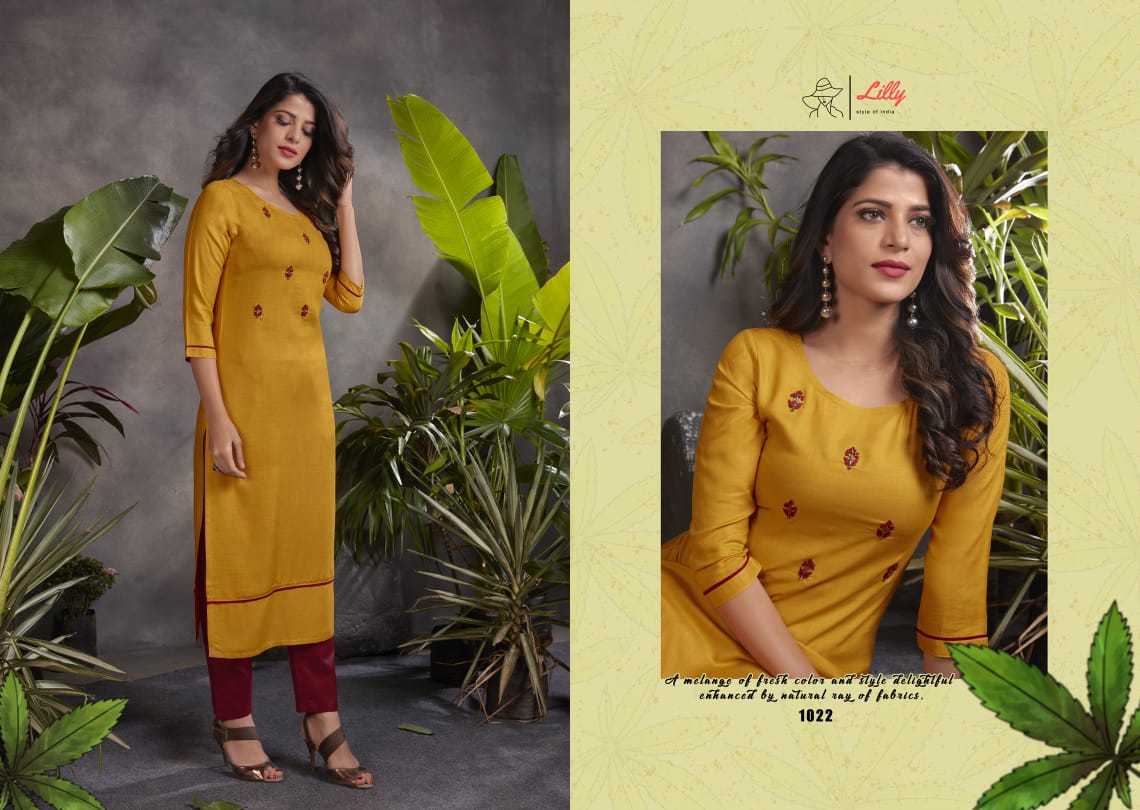 Lilly Presents Raj Shree Kurtis With Bottom