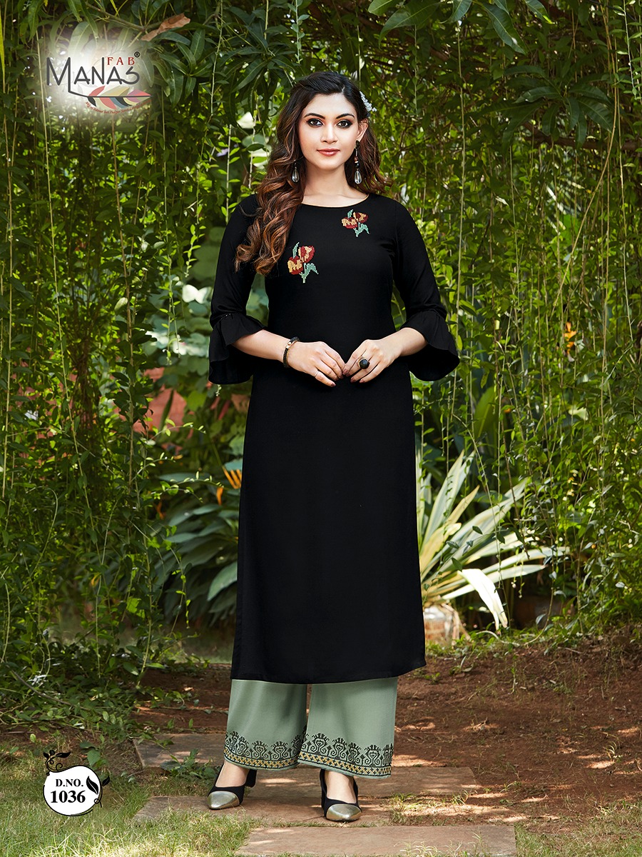 Manas Presents Anishka  Vol 5 Designer Kurti  With  Bottom