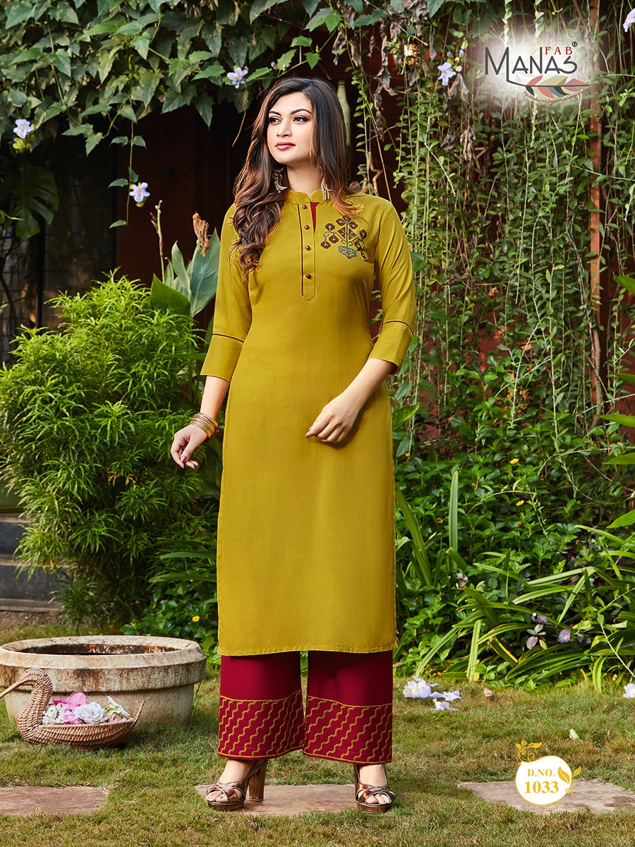 Manas Presents Anishka  Vol 5 Designer Kurti  With  Bottom