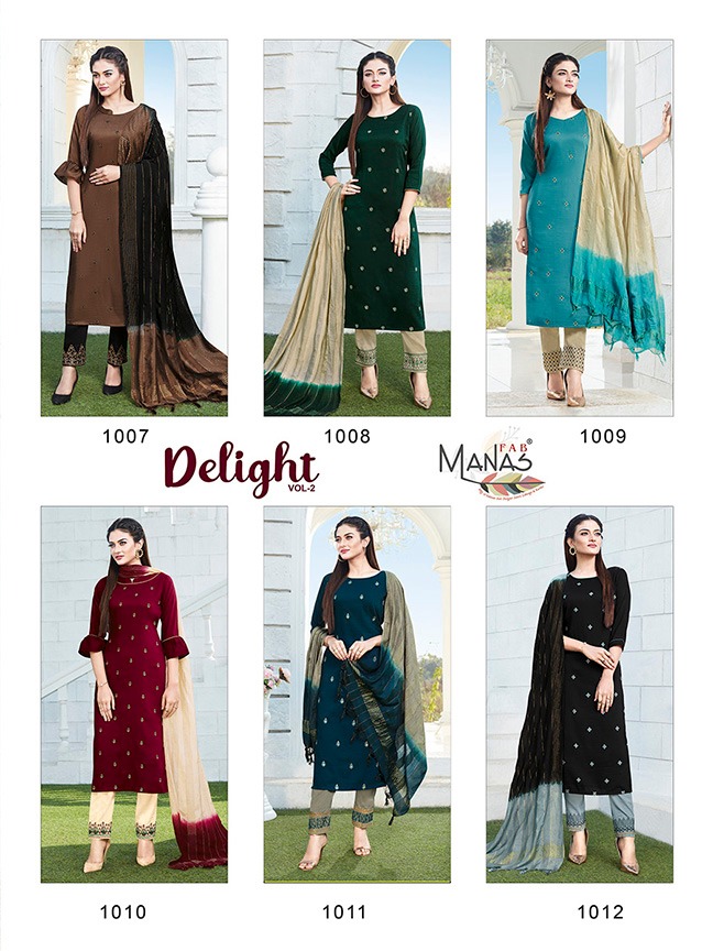 Manas Presents  Delight Vol  2 Casual Wear Readymade Collection
