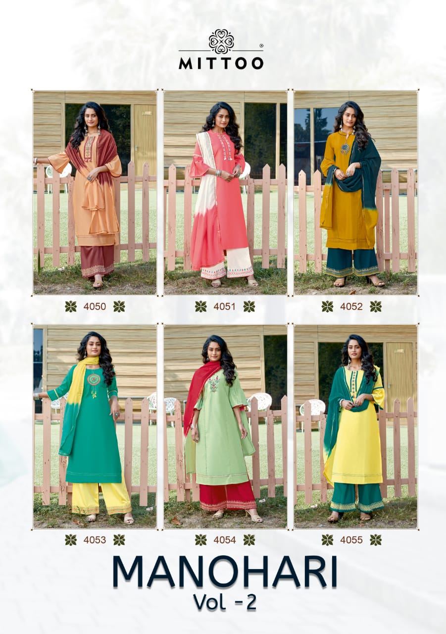 Mittoo Presents Manohari Vol 2  Designer Kurtis Collection