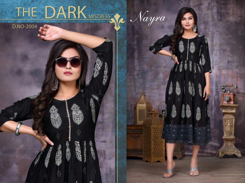 Nayra Flower Ethnic Wear Long Kurtis Collection