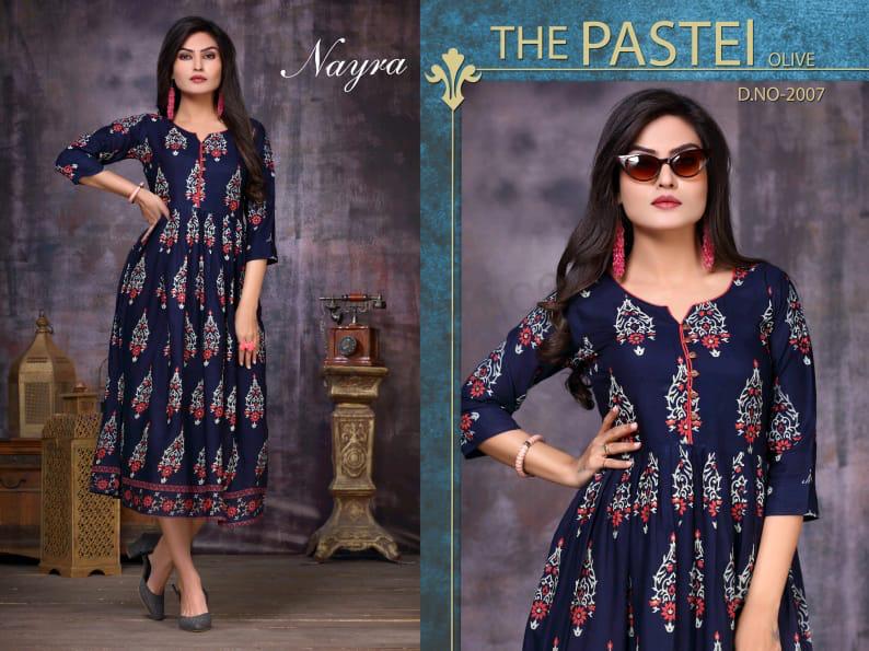 Nayra Flower Ethnic Wear Long Kurtis Collection