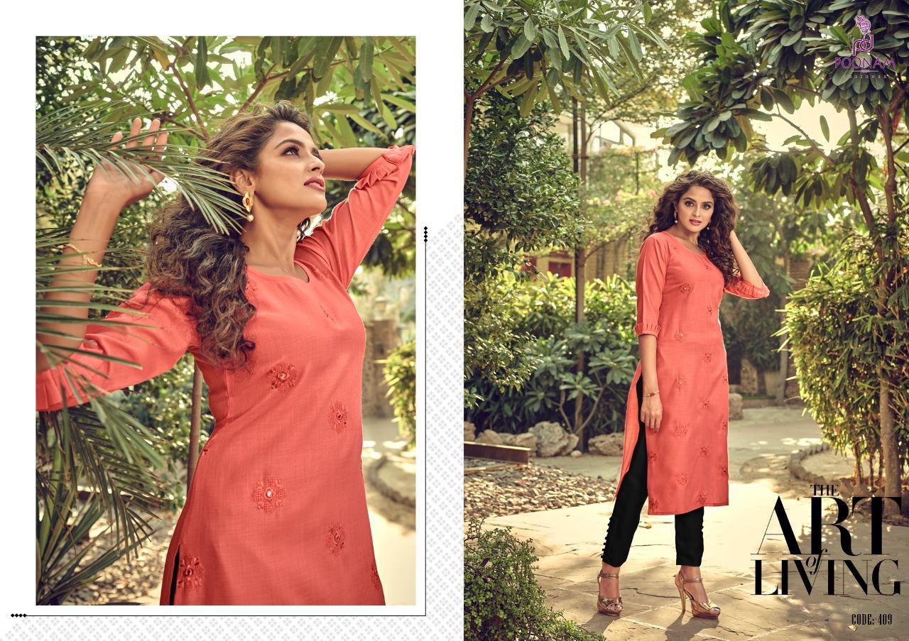 Poonam Presents  Asiana   Vol 4 Ethnic Wear Kurtis Collection