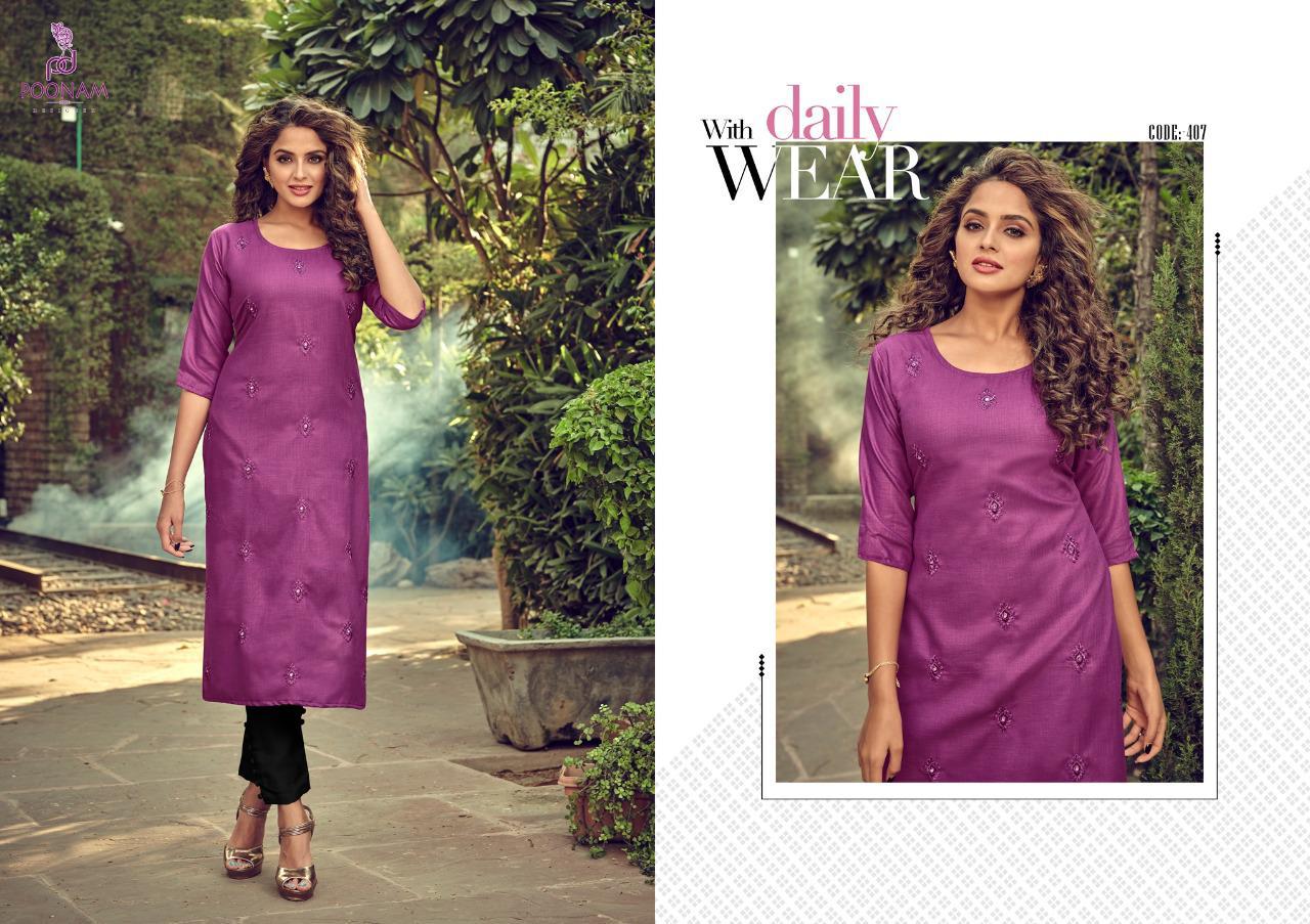 Poonam Presents  Asiana   Vol 4 Ethnic Wear Kurtis Collection