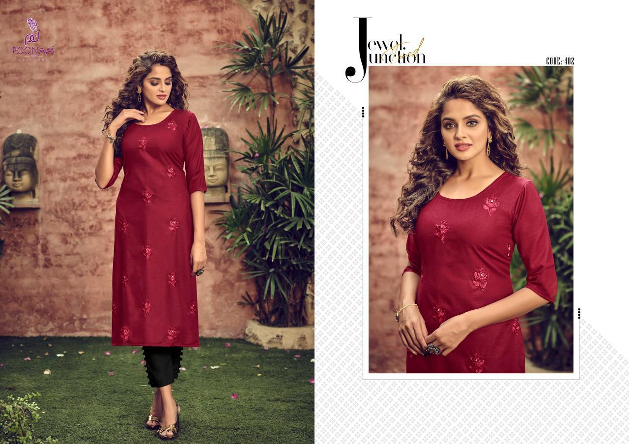 Poonam Presents  Asiana   Vol 4 Ethnic Wear Kurtis Collection