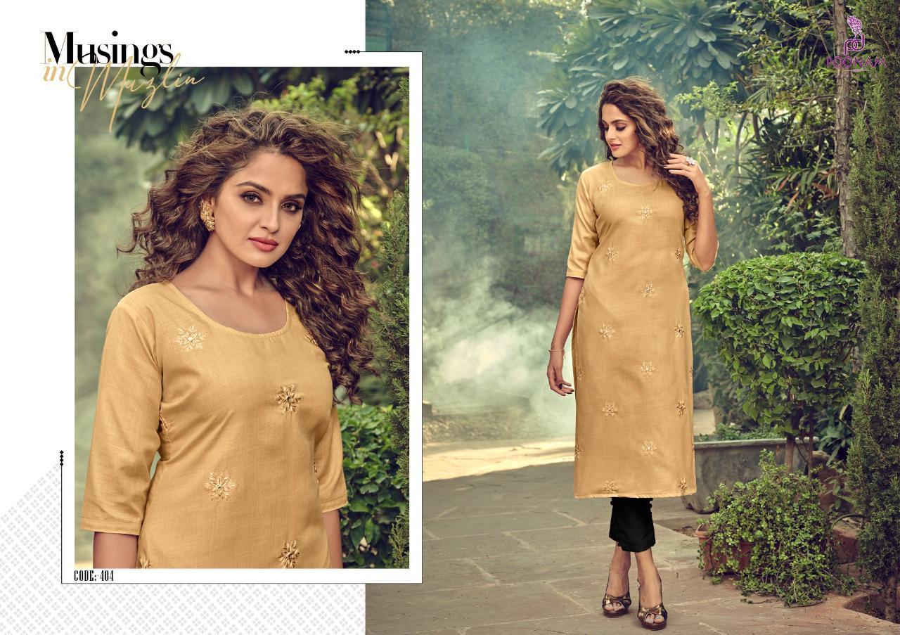 Poonam Presents  Asiana   Vol 4 Ethnic Wear Kurtis Collection