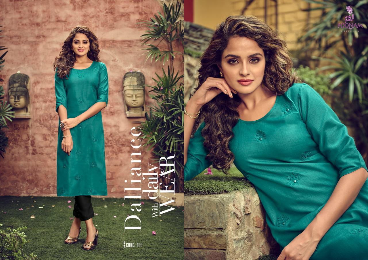 Poonam Presents  Asiana   Vol 4 Ethnic Wear Kurtis Collection